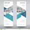 Roll Up Business Brochure Flyer Banner Design Vertical Throughout Retractable Banner Design Templates