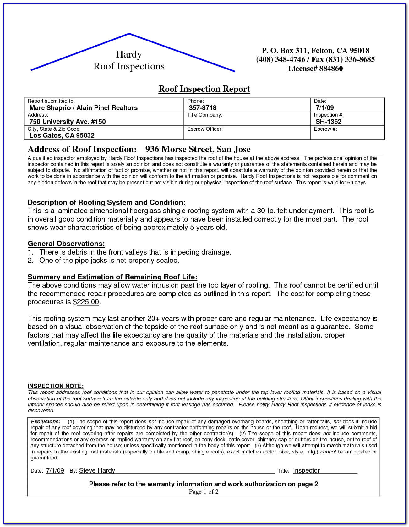 Roof Inspection Form Template – Form : Resume Examples Pertaining To Roof Inspection Report Template