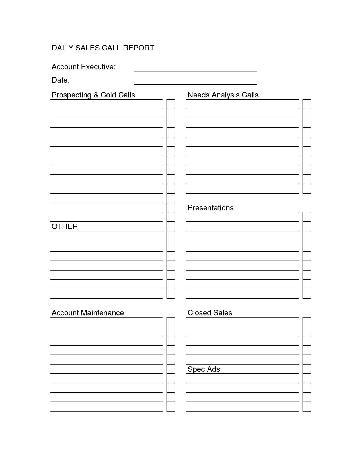 Sales Call Report Templates – Word Excel Fomats Pertaining To Sales Call Reports Templates Free