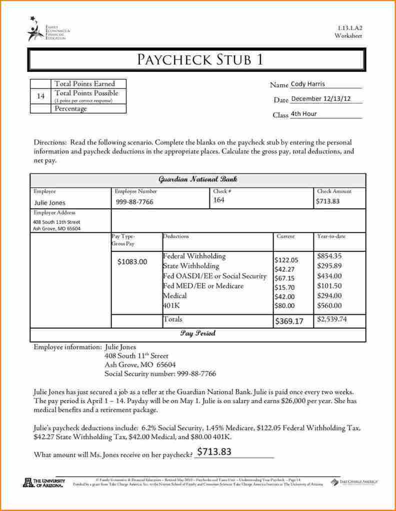 Sample Pay Stub Pdf Fresh Free Pay Stub Templates Within Pay Stub Template Word Document