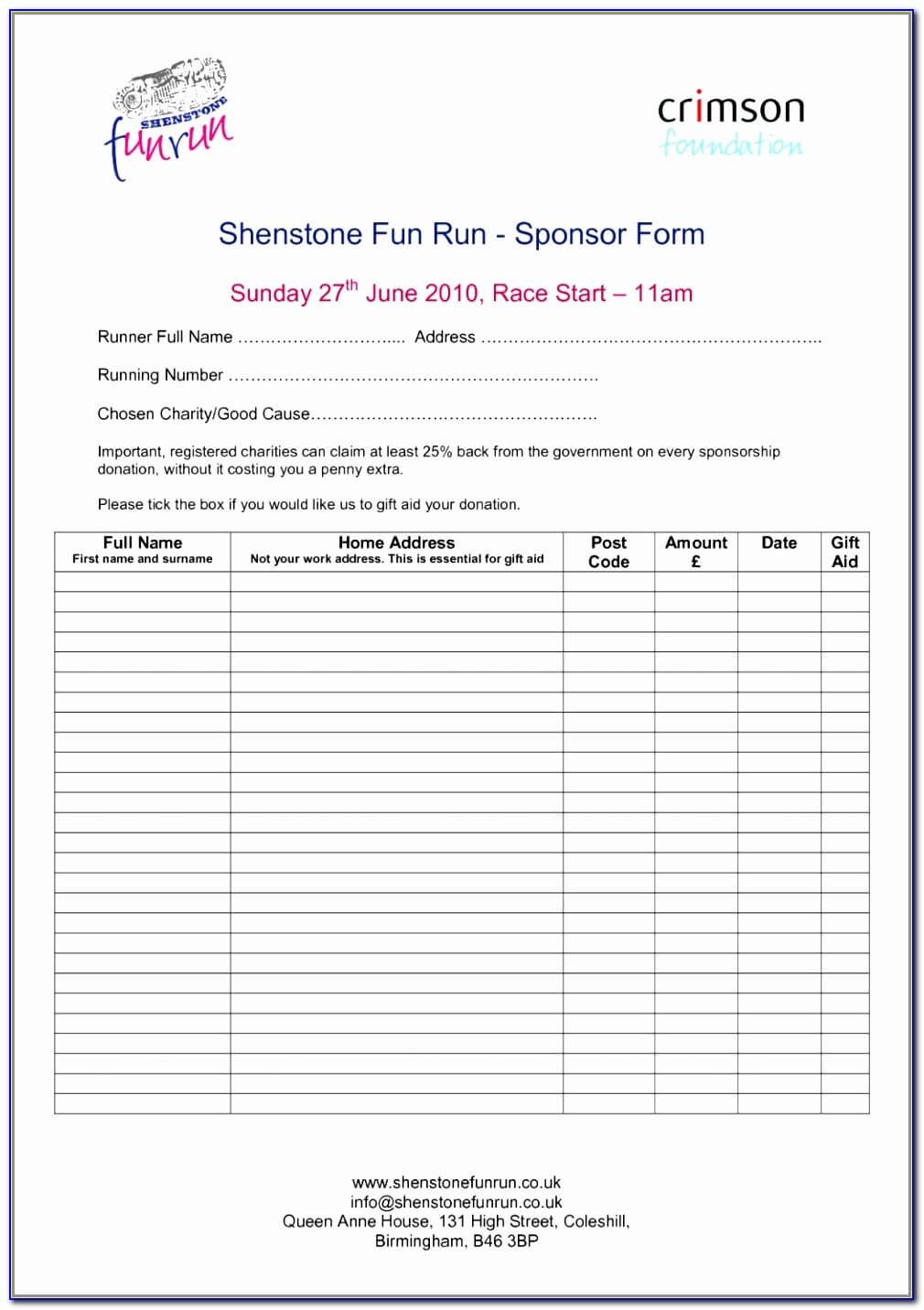 Sample Sponsorship Form Informatics Pharmacist Sample Resume Inside Blank Sponsor Form Template Free