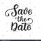 Save Date Photo Overlay Vintage Hand Stock Vector (Royalty Inside Save The Date Banner Template