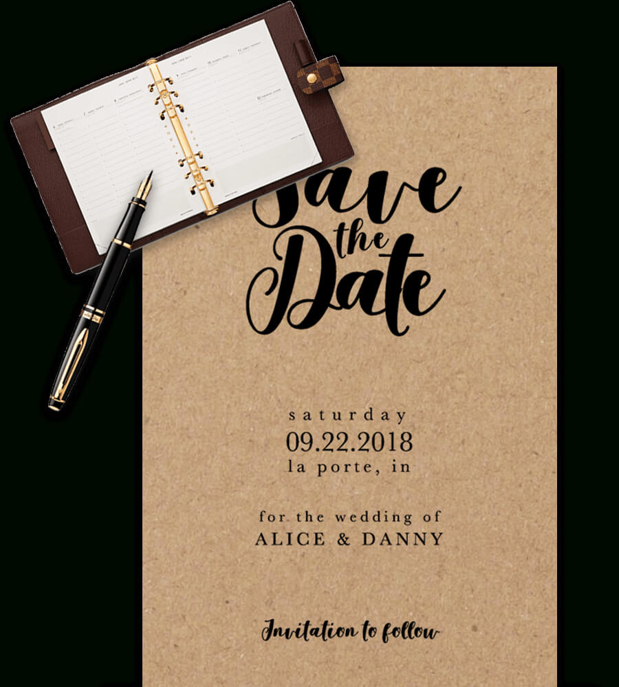 Save The Date Templates For Word [100% Free Download] Within Save The Date Template Word