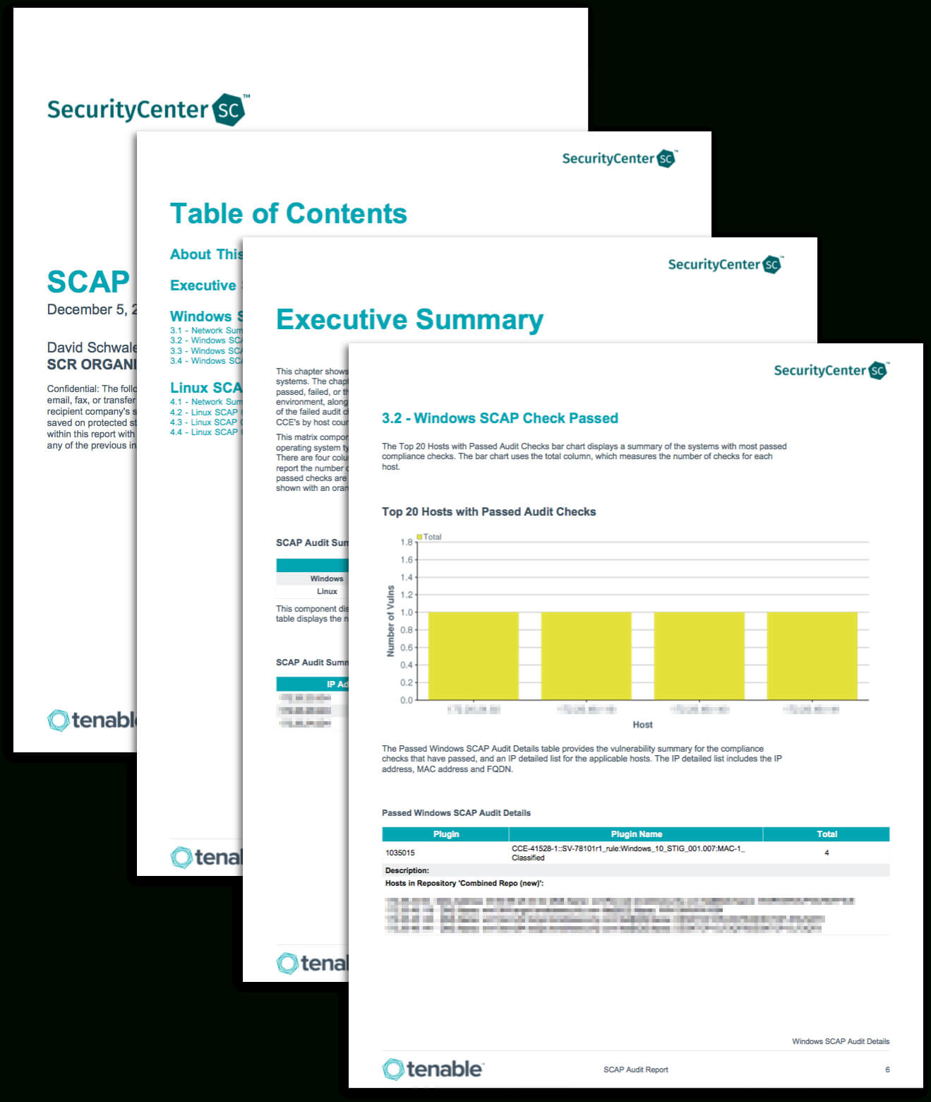 Scap Audit Report – Sc Report Template | Tenable® Inside Data Center Audit Report Template