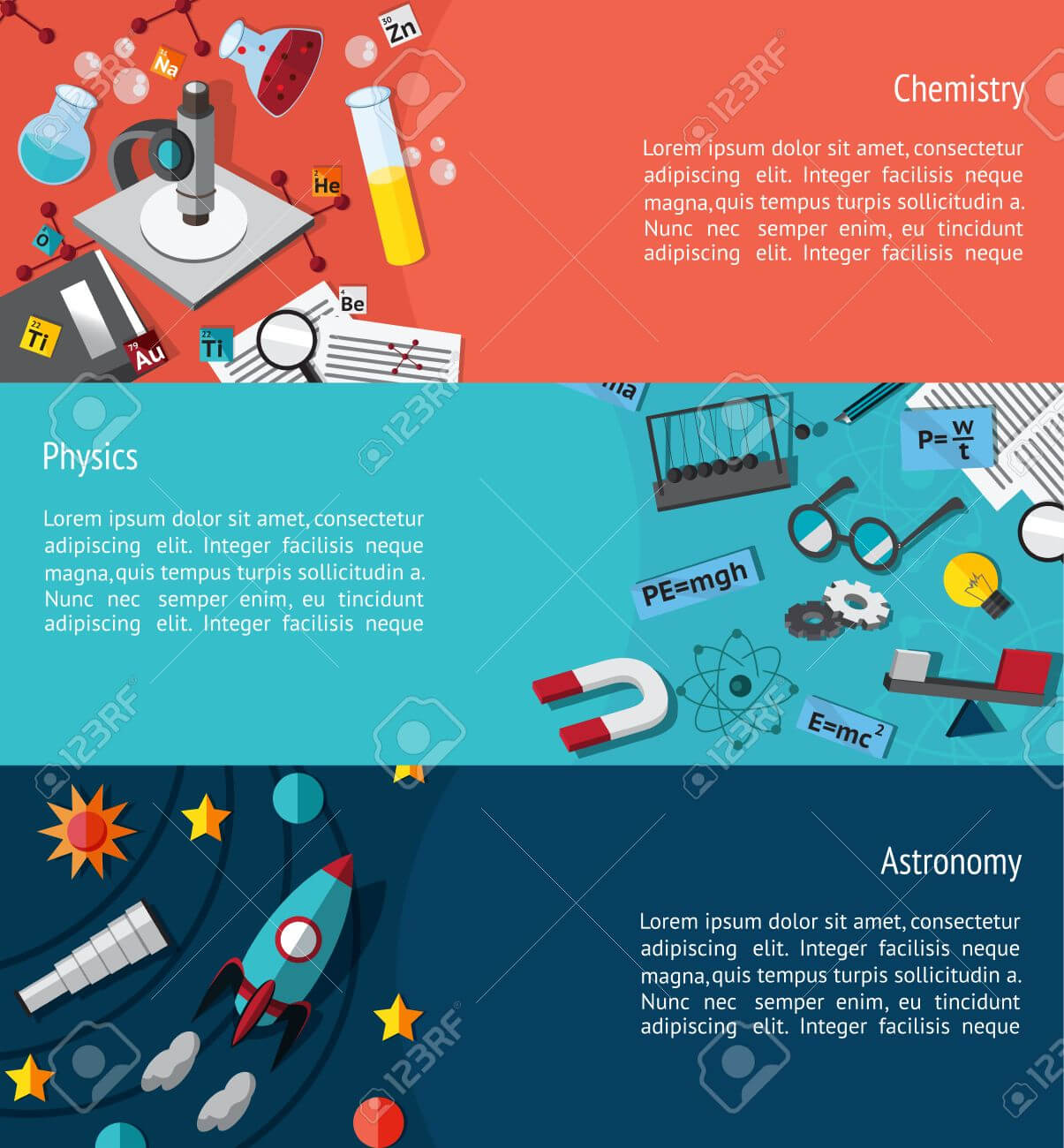 Science Education Infographic Banner Template Layout Such As.. In Science Fair Banner Template