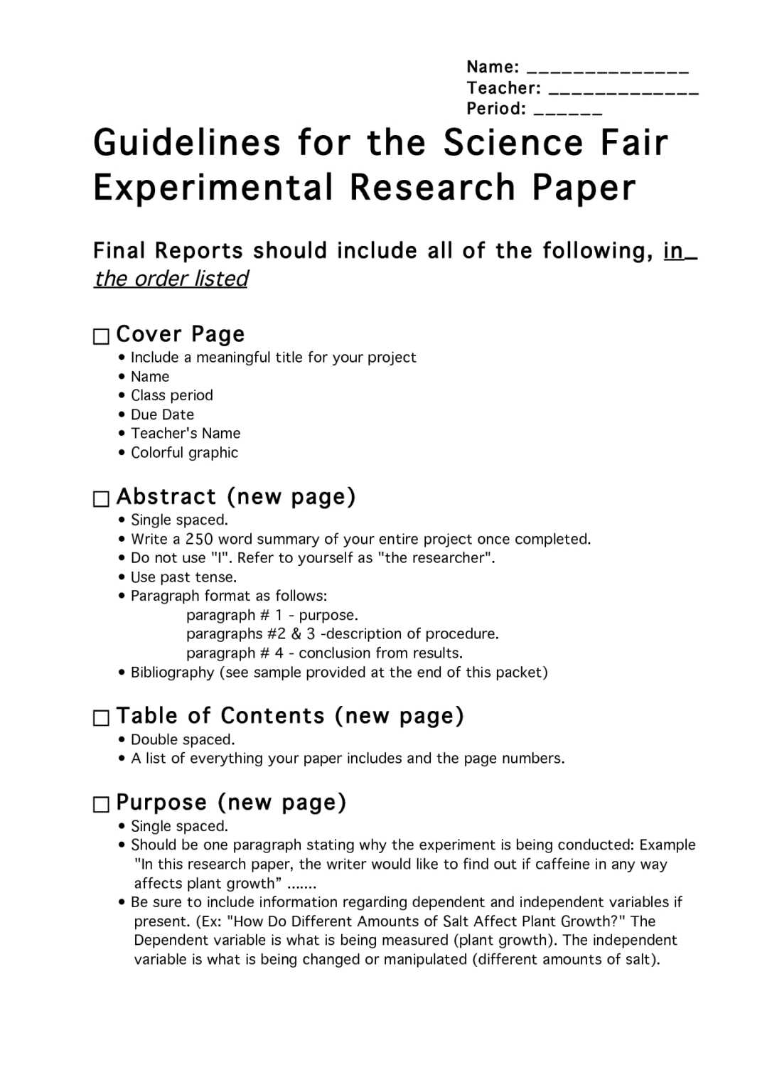 Science Ir Report Example Written Formatting Reports within Ir Report ...