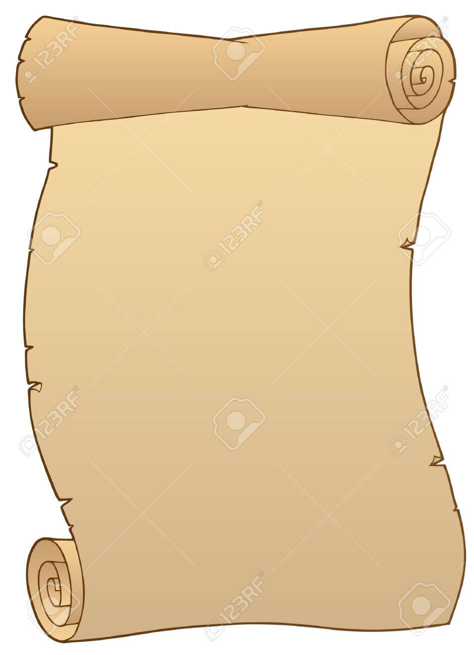 Scroll Drawing Template At Getdrawings | Free For With Scroll Paper Template Word
