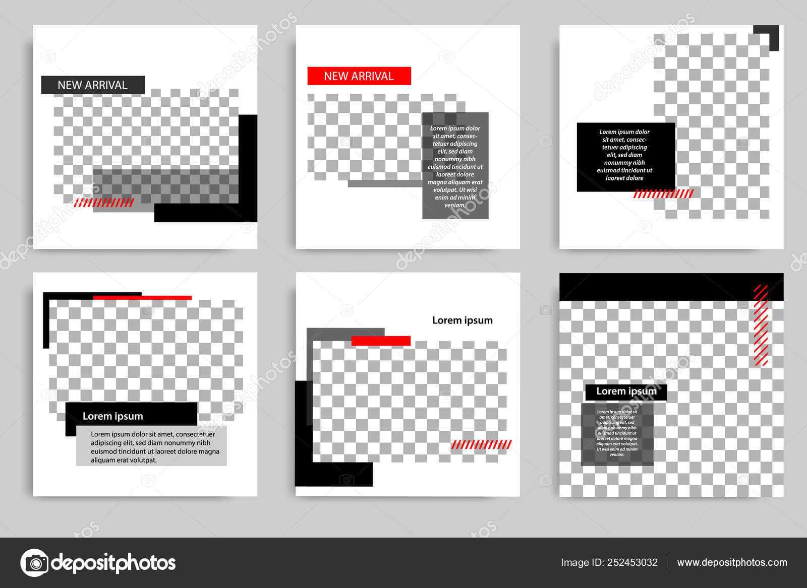 Set Editable Minimal Modern Design Banner Template Black Red Within College Banner Template