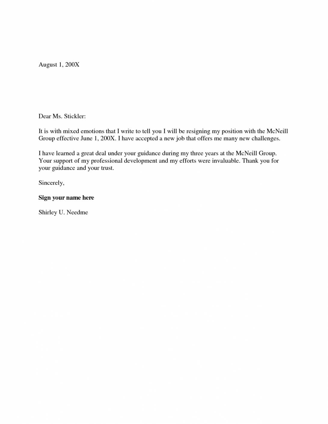 Simple 2 Weeks Notice Letter – C Punkt Intended For Two Week Notice Template Word