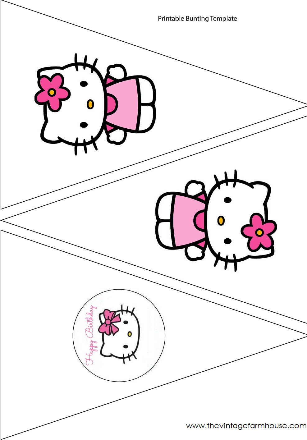 Simple Cute Hello Kitty Free Printable Kit. - Oh My Fiesta In Hello Kitty Banner Template
