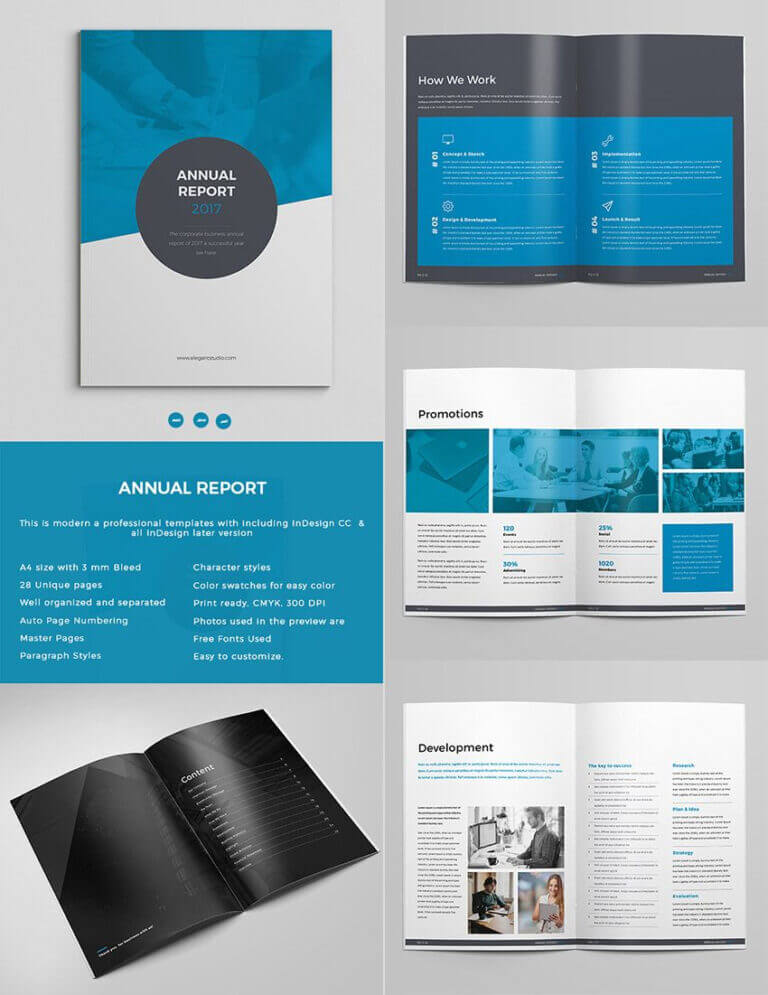 Singular Free Annual Report Template Indesign Ideas Download intended