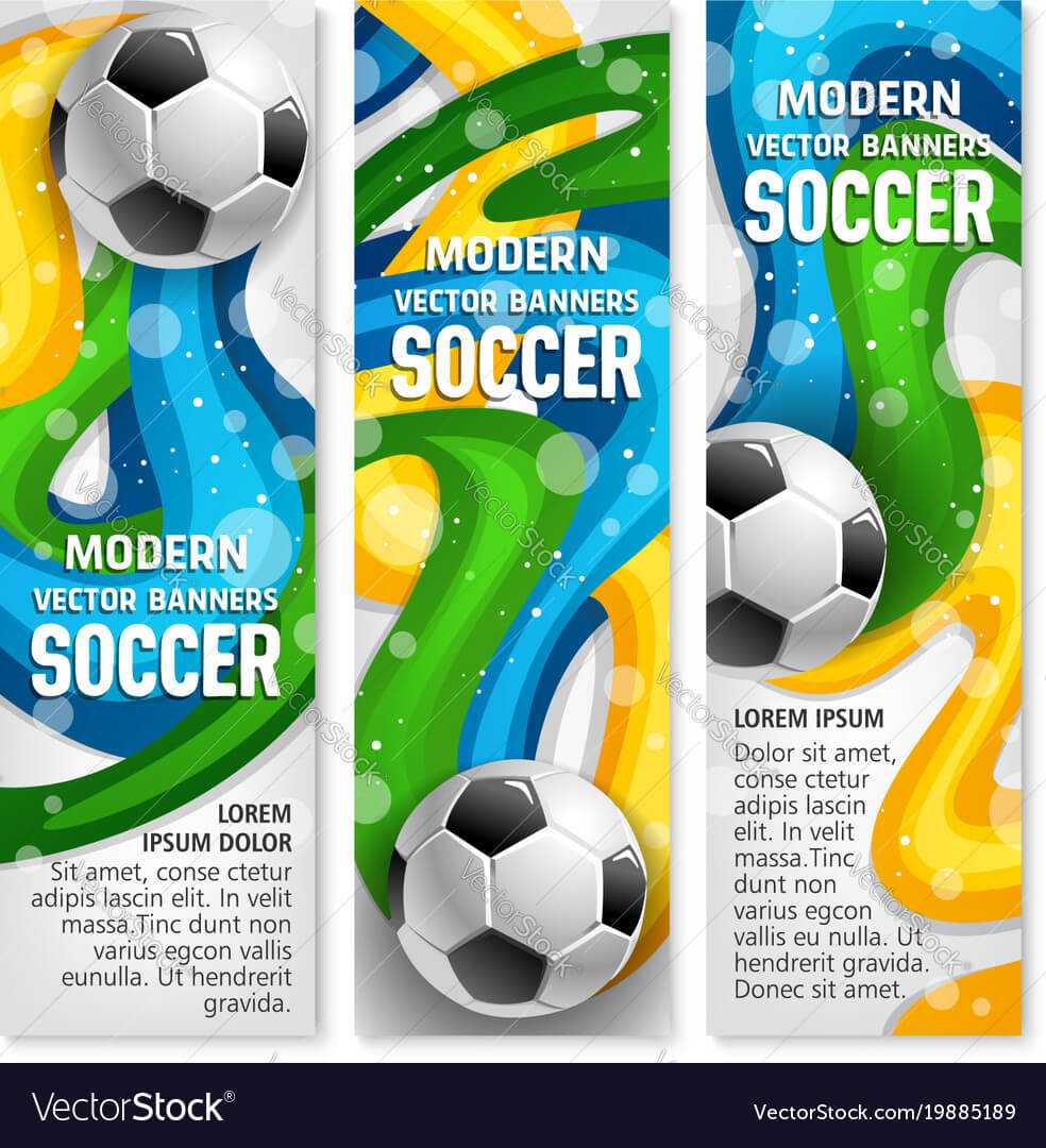 Soccer Ball Banner Of Football Sport Club Template With Regard To Sports Banner Templates