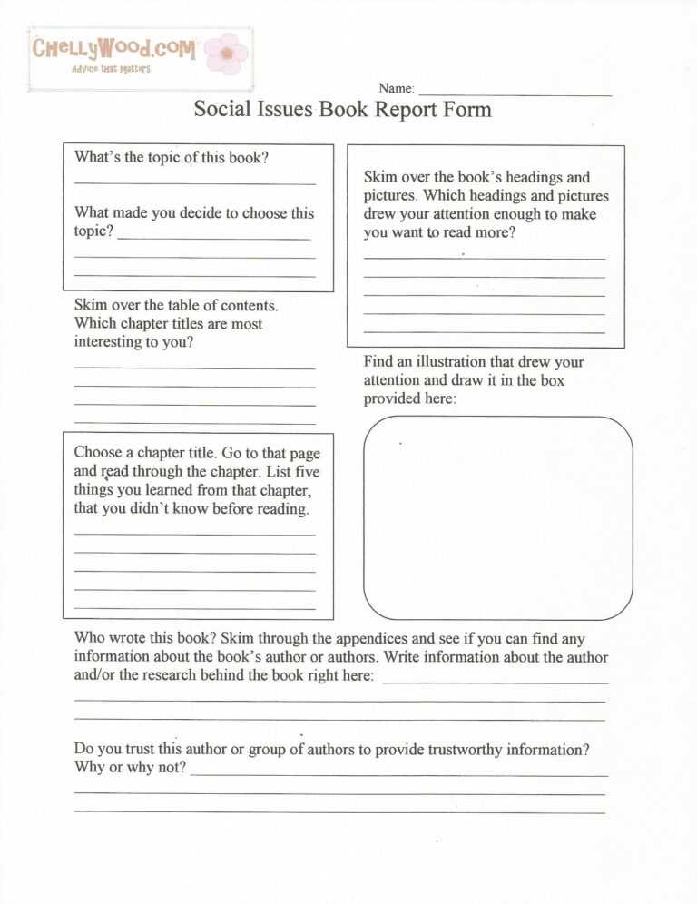 social-issues-nonfiction-book-report-form-free-printable-intended-for