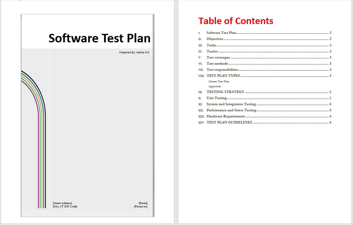 Software Test Plan Template – Word Templates Regarding Software Test Plan Template Word