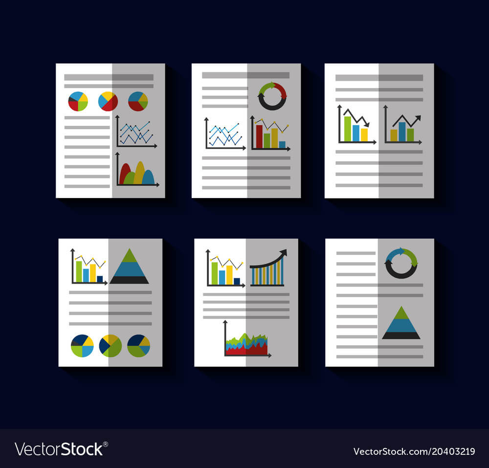 Statistics Data Business Report Template Style Within Illustrator Report Templates