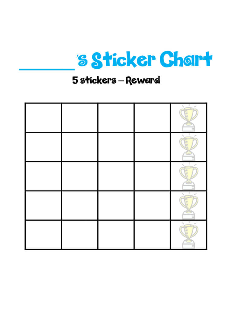 Sticker Charts – 6 Free Templates In Pdf, Word, Excel Download Inside Reward Chart Template Word