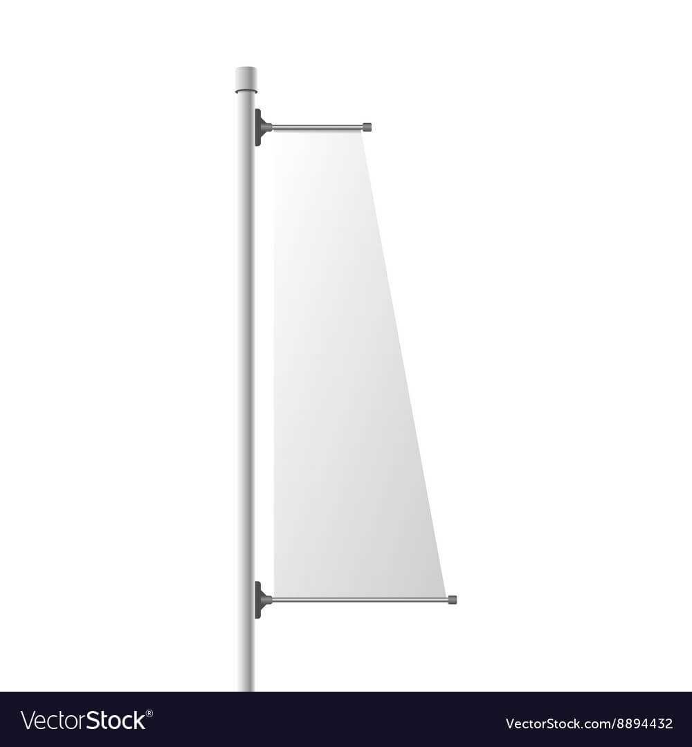 Street Vertical Banner Realistic Template Regarding Street Banner Template