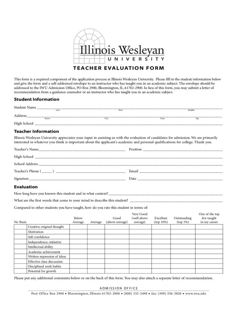 Student Teacher Evaluation Form – 2 Free Templates In Pdf With Student Feedback Form Template Word