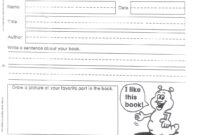 Summer Book Report - Mrs. Kozlowski's First Grade within First Grade Book Report Template