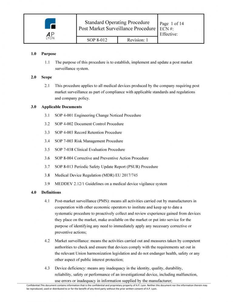 Surveillance Report Template Post Market Quality intended for Private ...