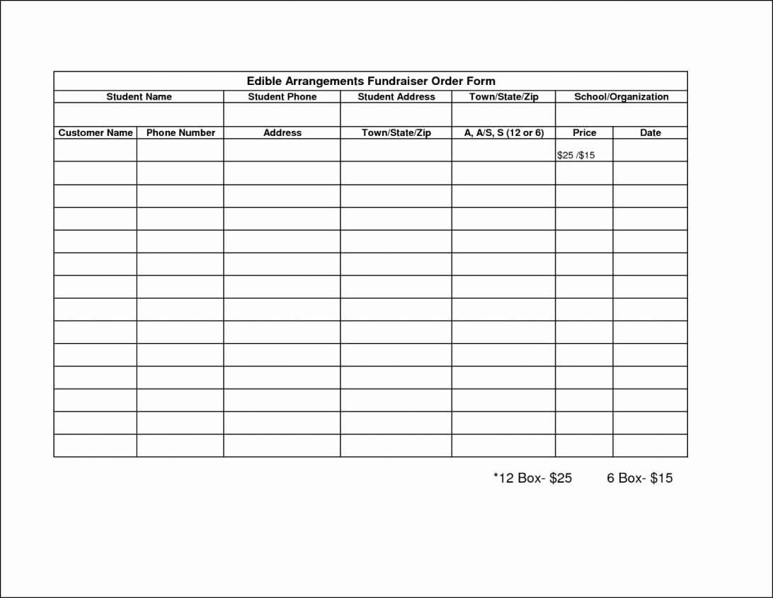 T Shirt Order Form Template Excel Download Free Microsoft In Blank T Shirt Order Form Template