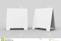 Tablet Tent Card Talkers Promotional Menu Card White Blank within Blank Tent Card Template