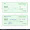 Template Blank Classic Bank Check Business Stock Vector Throughout Blank Business Check Template