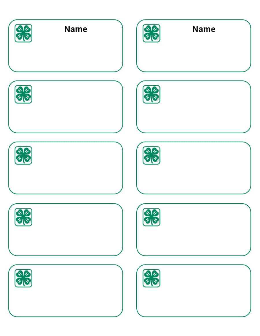 Template For Name Badges – Tunu.redmini.co Regarding Id Badge Template Word