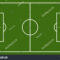 Template Realistic Football Field Lines Gates Stock Vector Regarding Blank Football Field Template