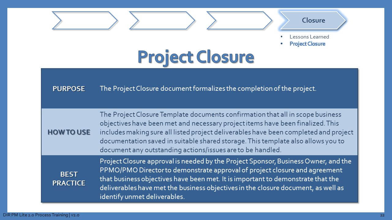 Texas Department Of Information Resources Presents – Ppt With Project Closure Report Template Ppt