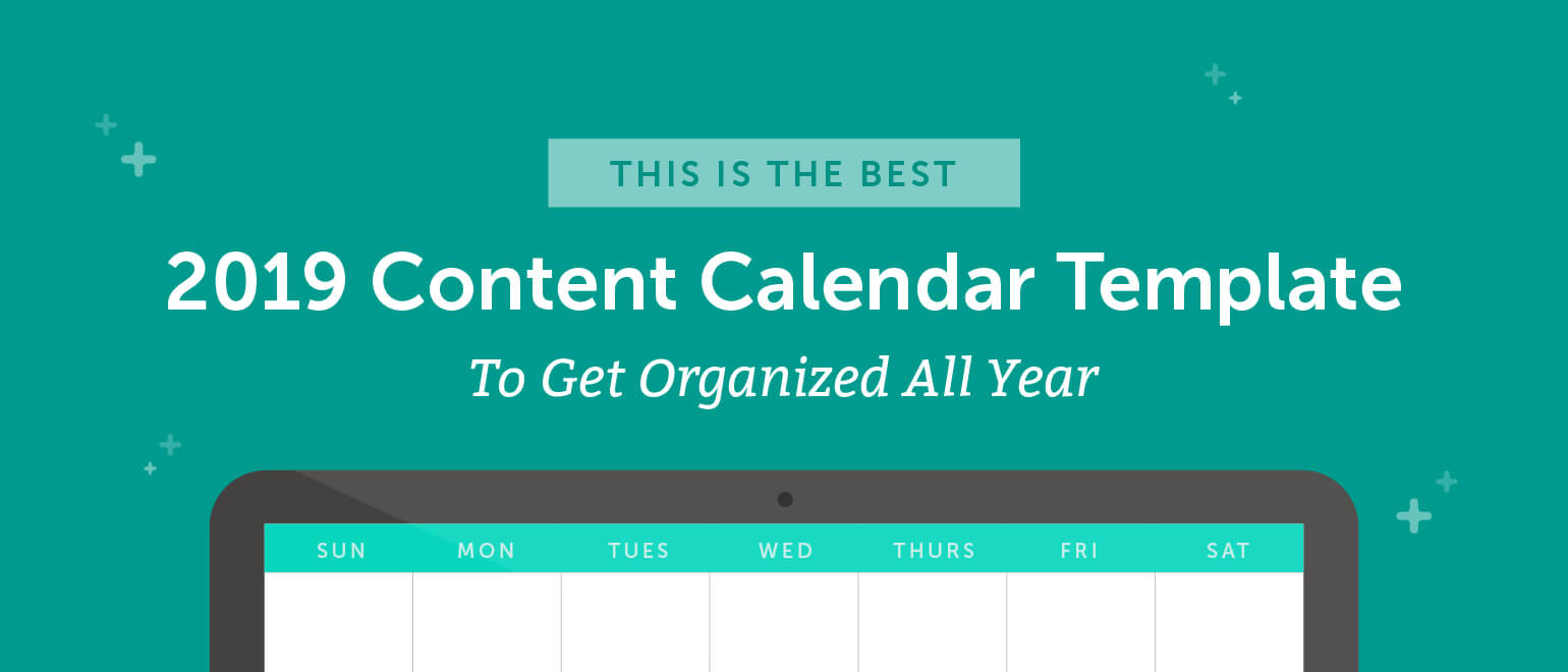 The Best 2020 Content Calendar Template: Get Organized All Year For Blank Activity Calendar Template