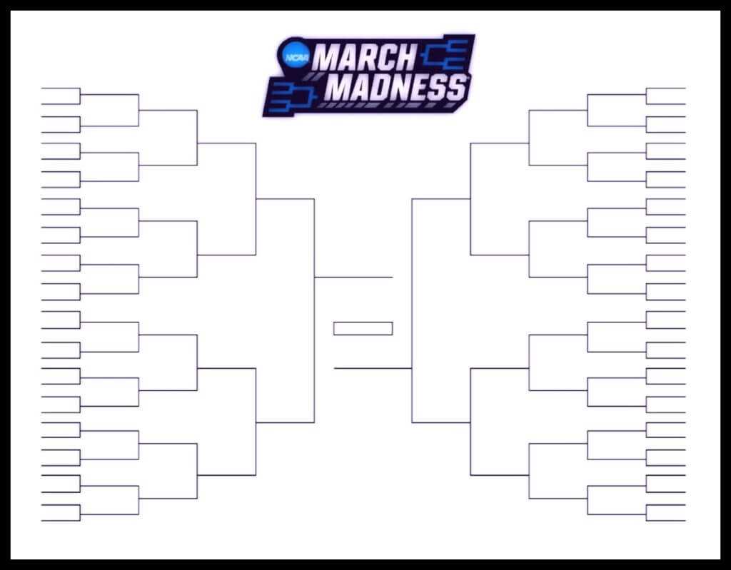 March Madness Blank Bracket Template