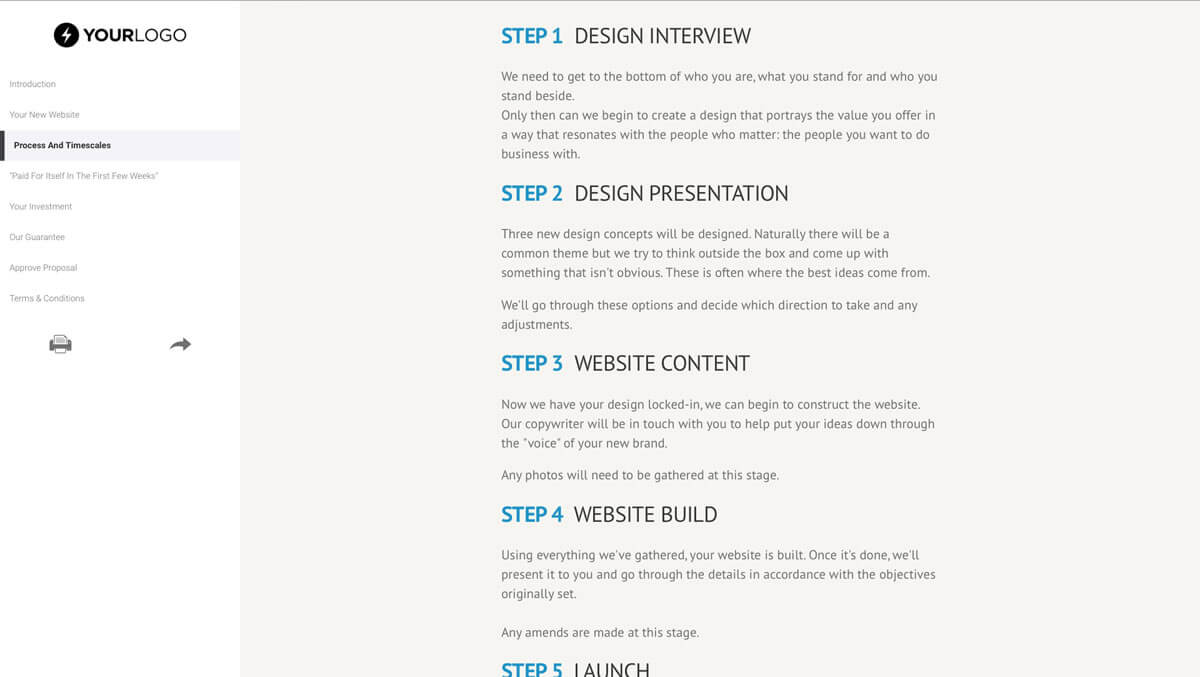 This [Free] WordPress Website Design Proposal Template Won Intended For Web Design Quote Template Word