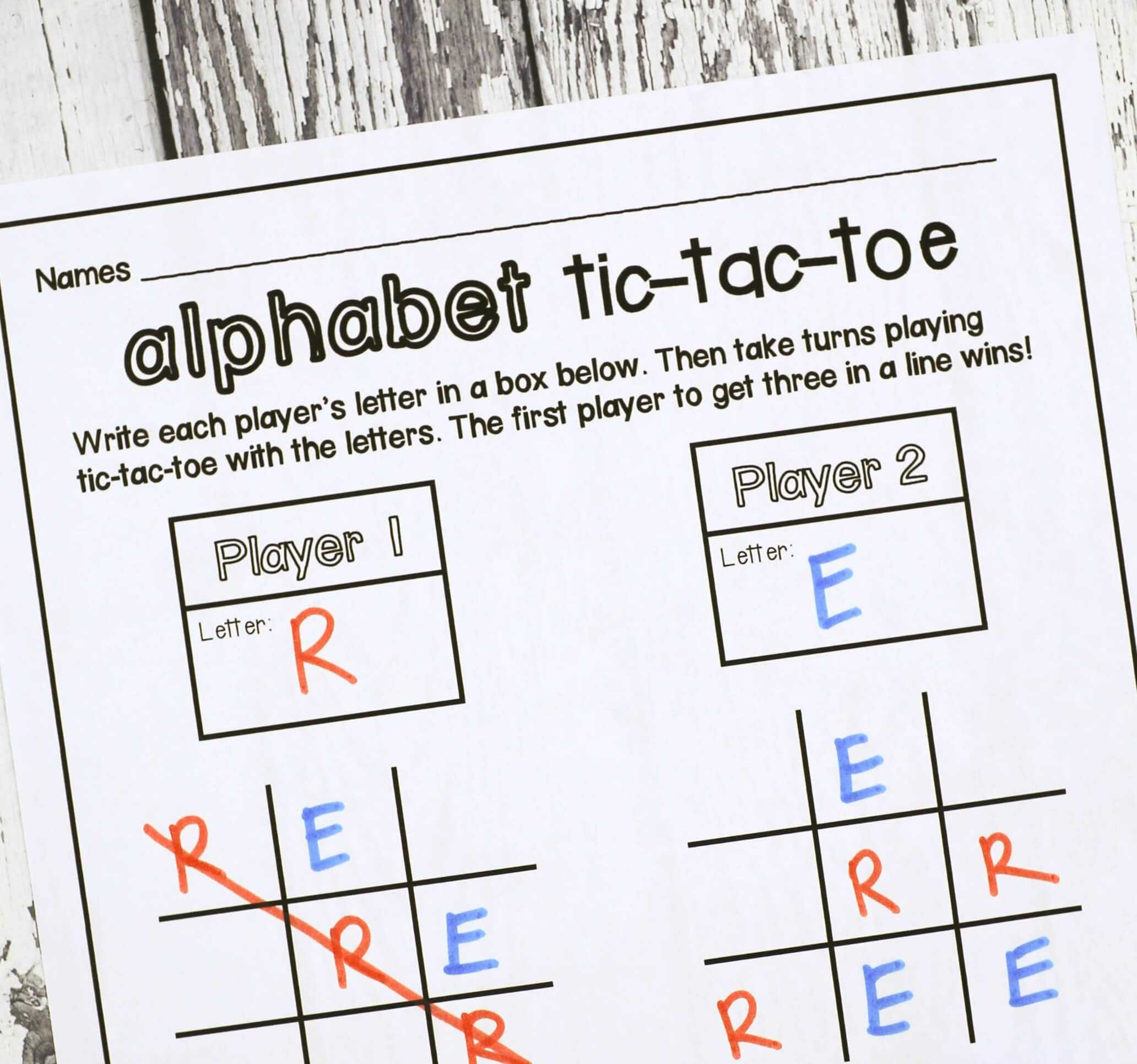 Tic Tac Toe - Playdough To Plato Intended For Tic Tac Toe Template Word