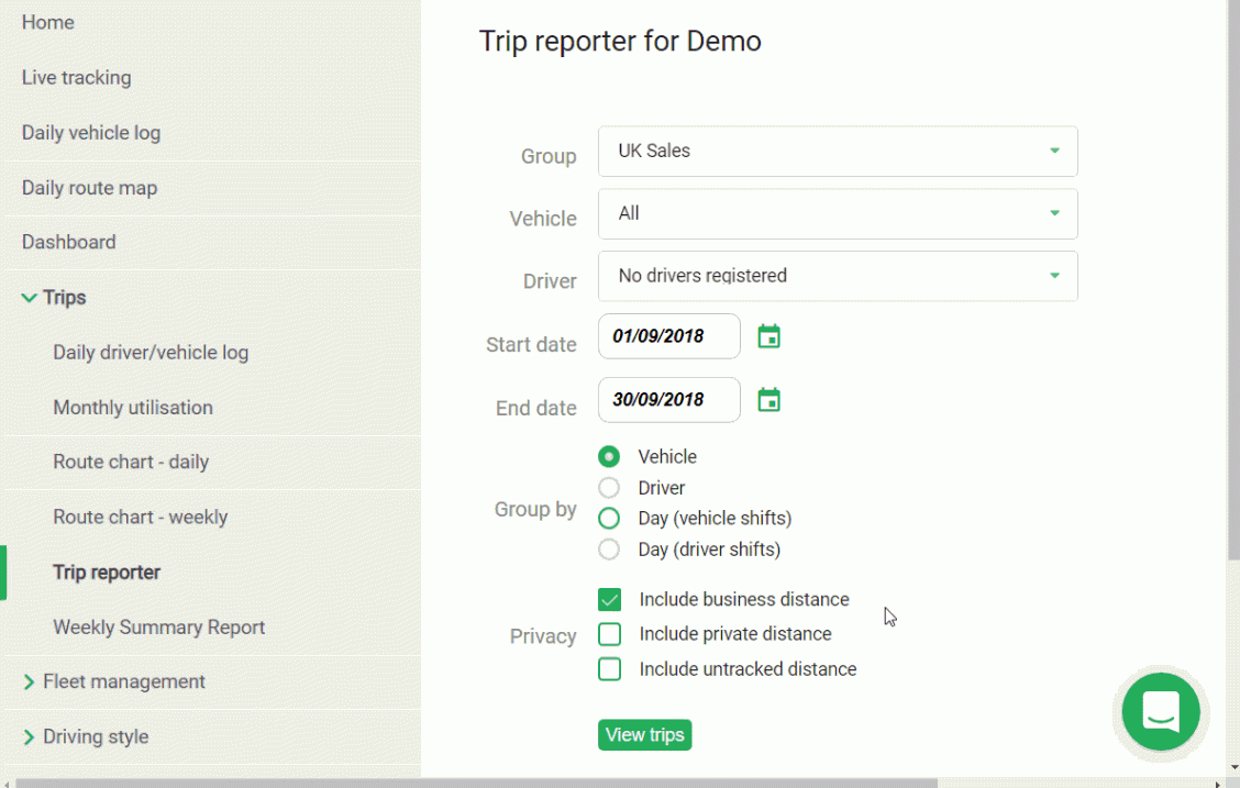Timesheet Reports And Daily Trip Reporting | Quartix (Uk) In Fleet Report Template