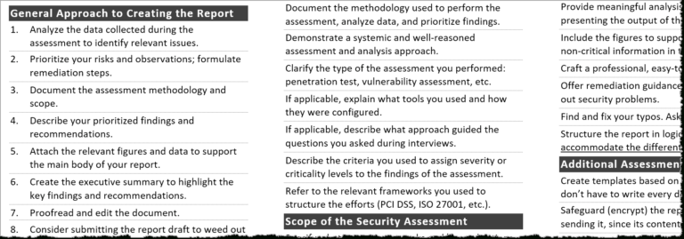Pci Dss Gap Analysis Report Template
