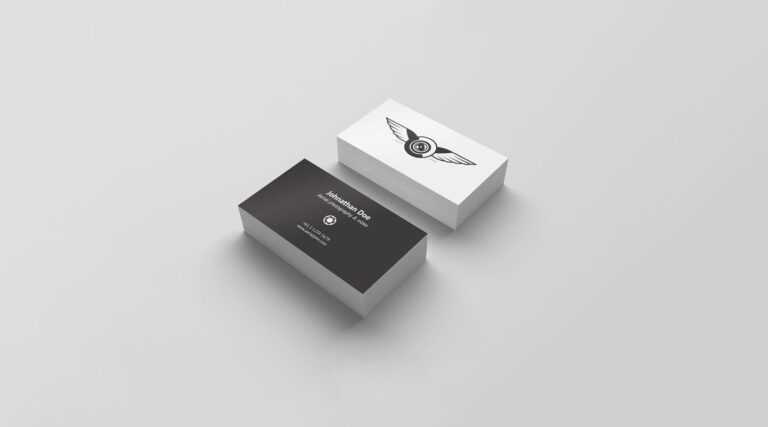 Blank Business Card Template Photoshop