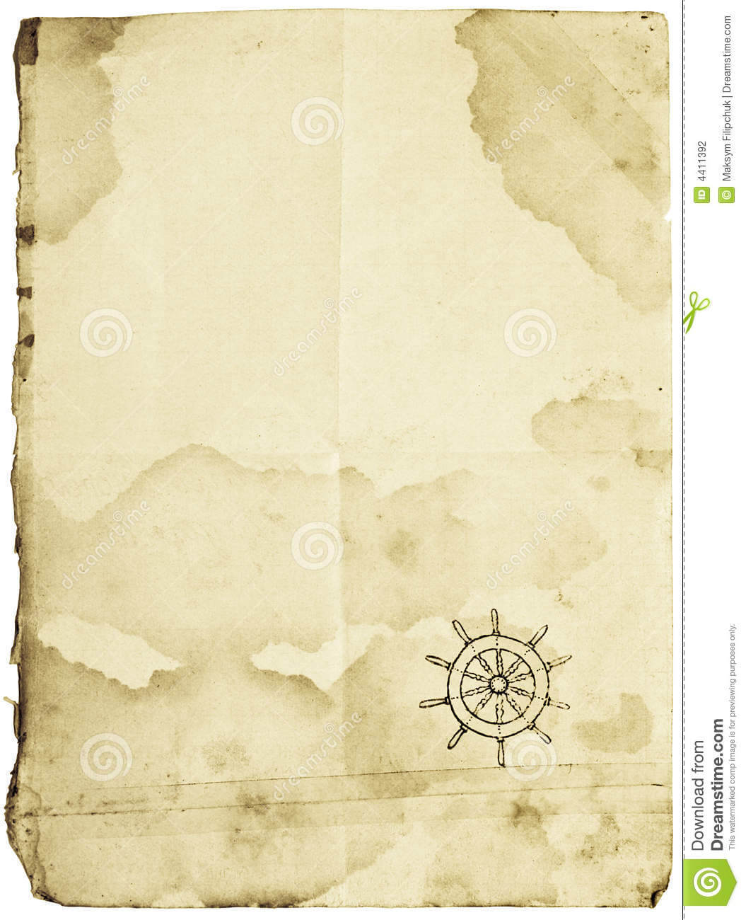 Treasure Map, Isolated On White Stock Photo – Image Of With Blank Pirate Map Template