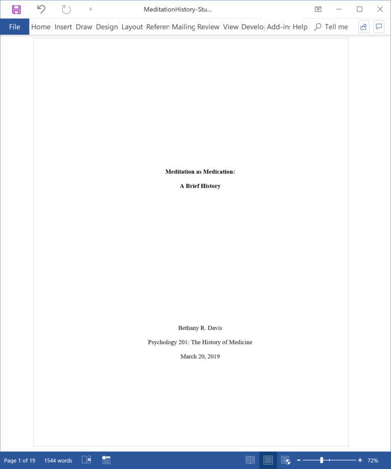 Turabian Basics With Regard To Turabian Template For Word Best Sample 