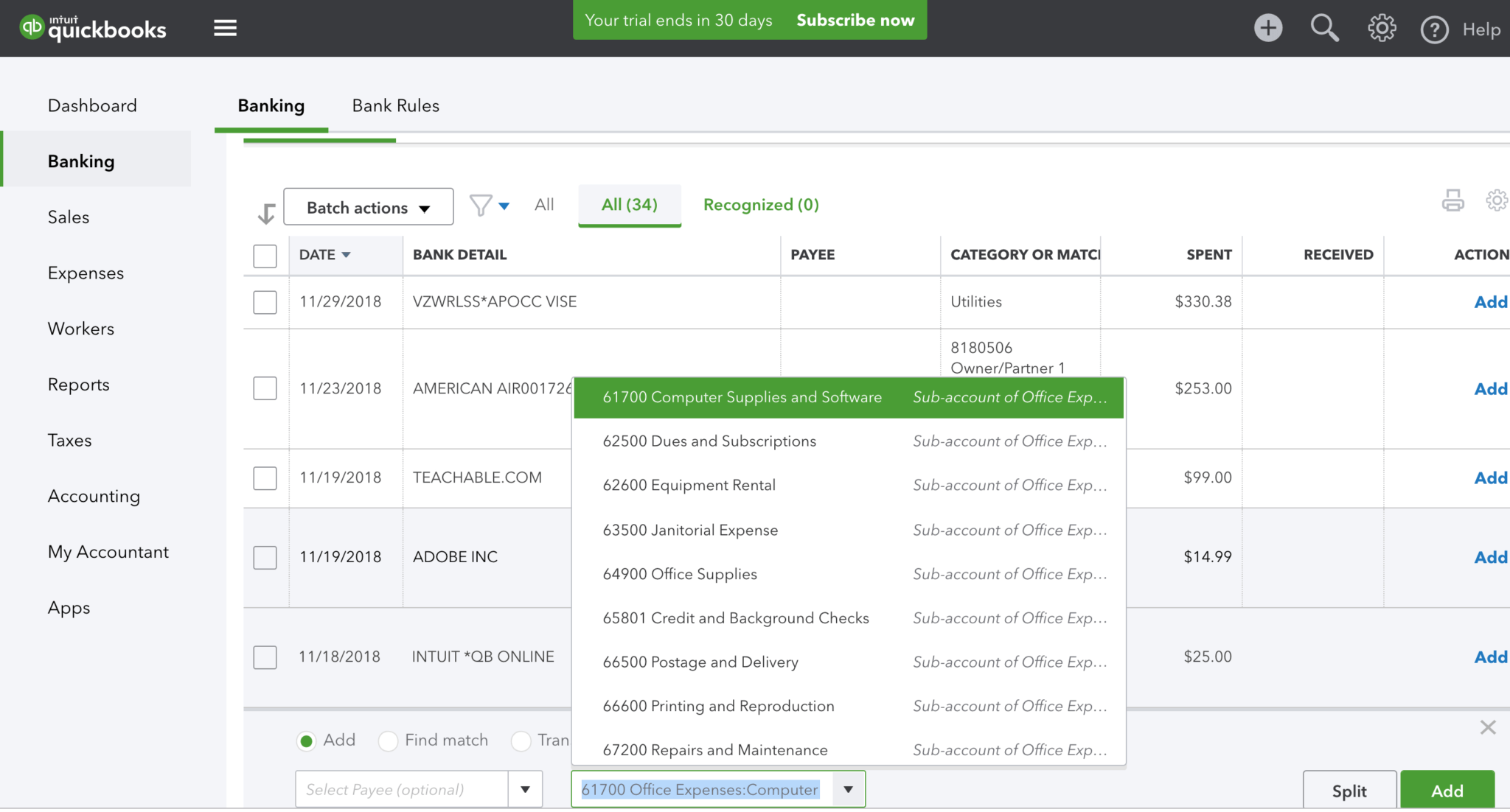 Ultimate Chart Of Accounts For Quickbooks Online And Desktop inside ...