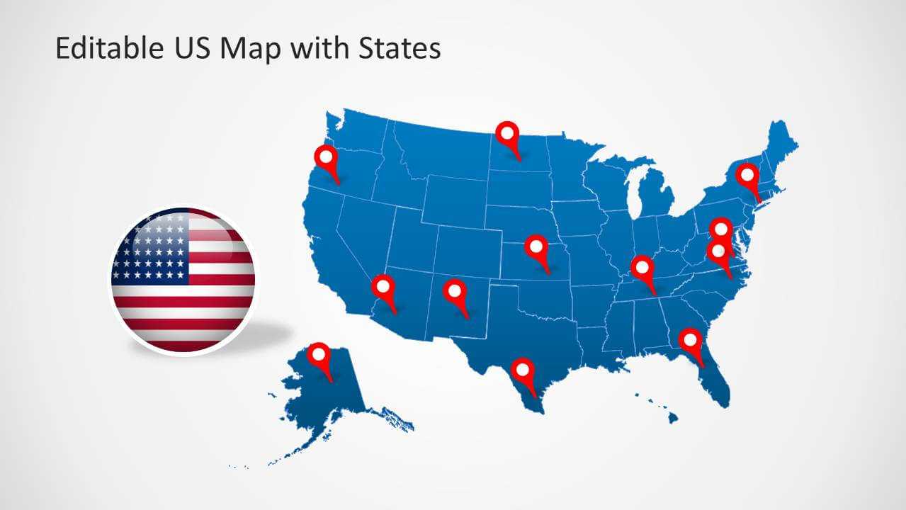 United States Map For Powerpoint – Tunu.redmini.co Inside United States Map Template Blank