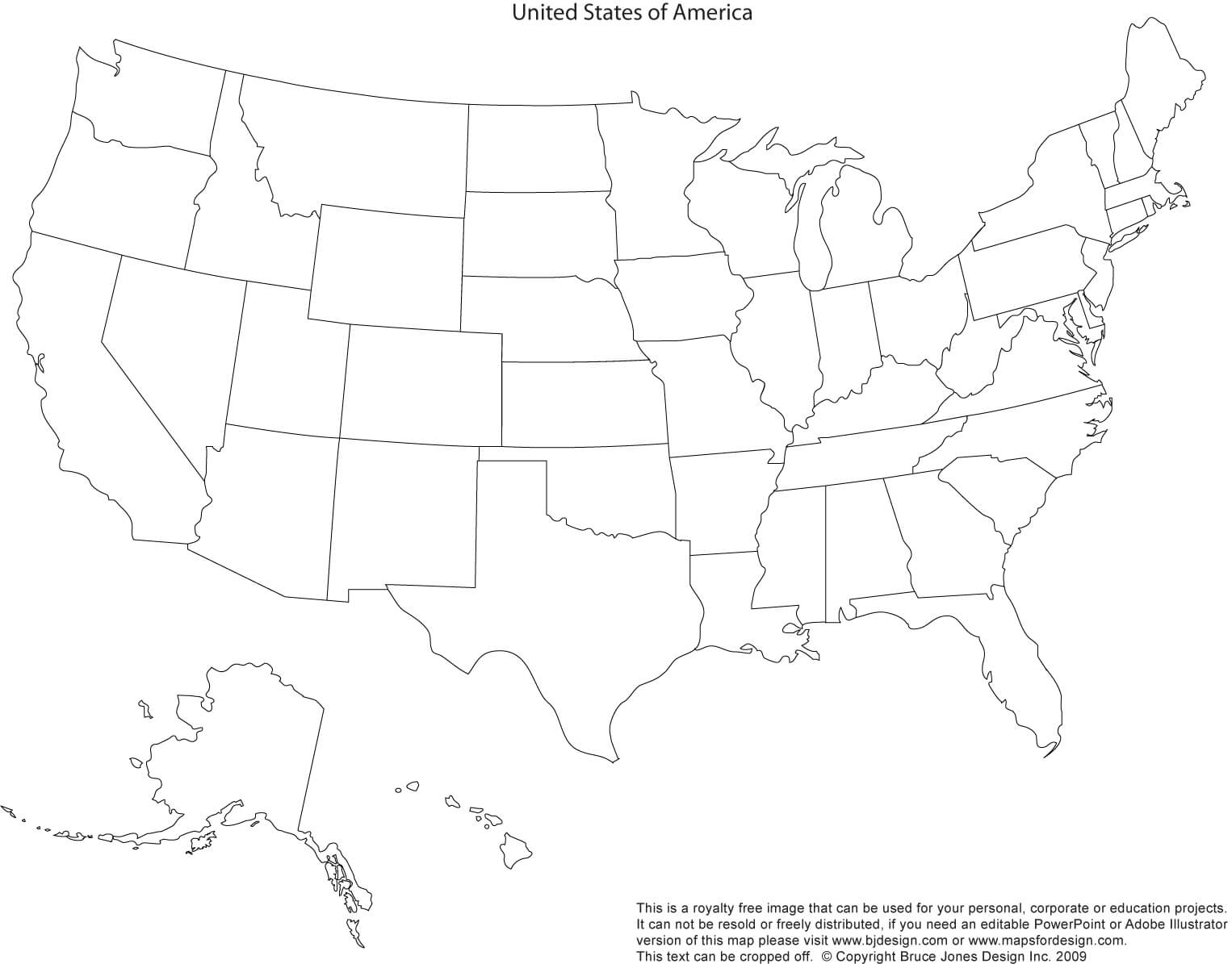 Us And Canada Printable, Blank Maps, Royalty Free • Clip Art Throughout United States Map Template Blank