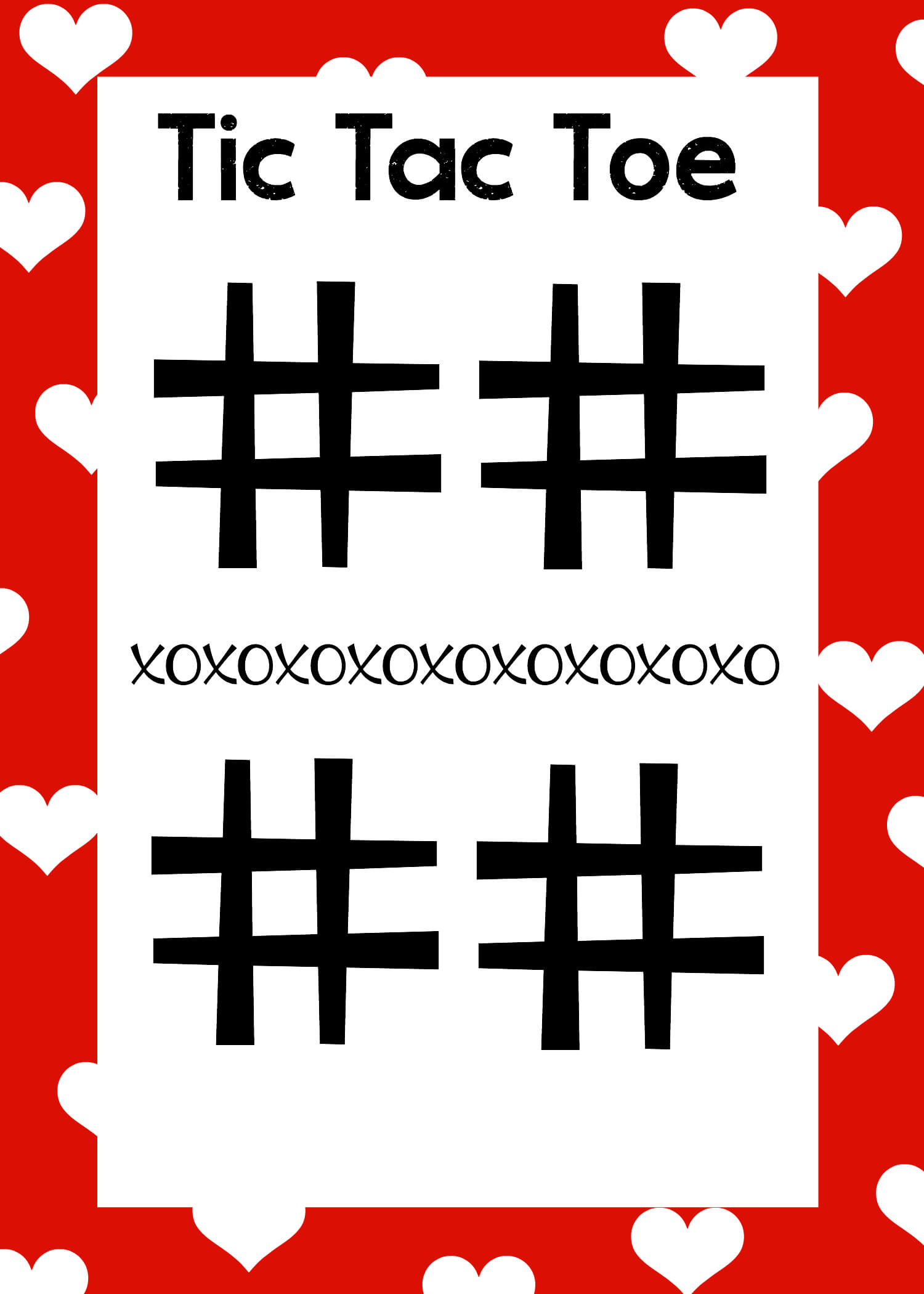 Valentines Tic Tac Toe – Crazy Little Projects In Tic Tac Toe Template Word
