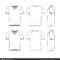 Vector Templates Of Blank T Shirt — Stock Vector Intended For Blank V Neck T Shirt Template