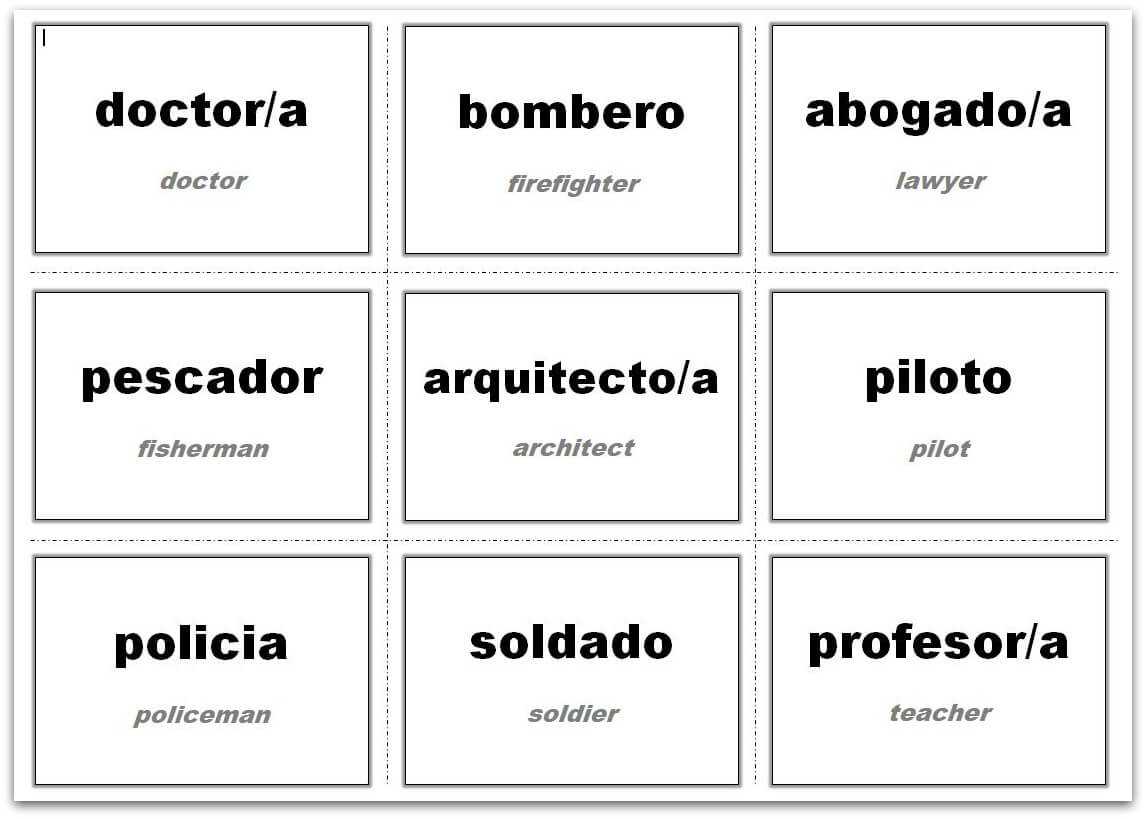 Vocabulary Flash Cards Using Ms Word With Flashcard Template Word