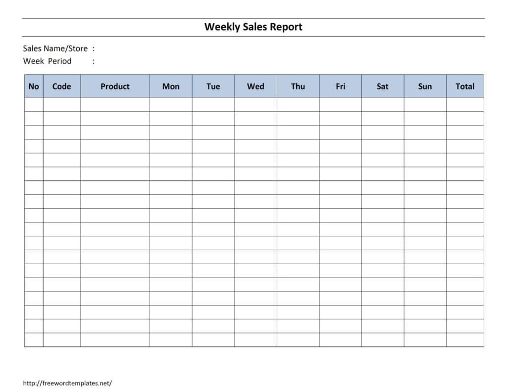 Weekly Sales Activity Report Template Sample Excel Format With Sales Activity Report Template Excel