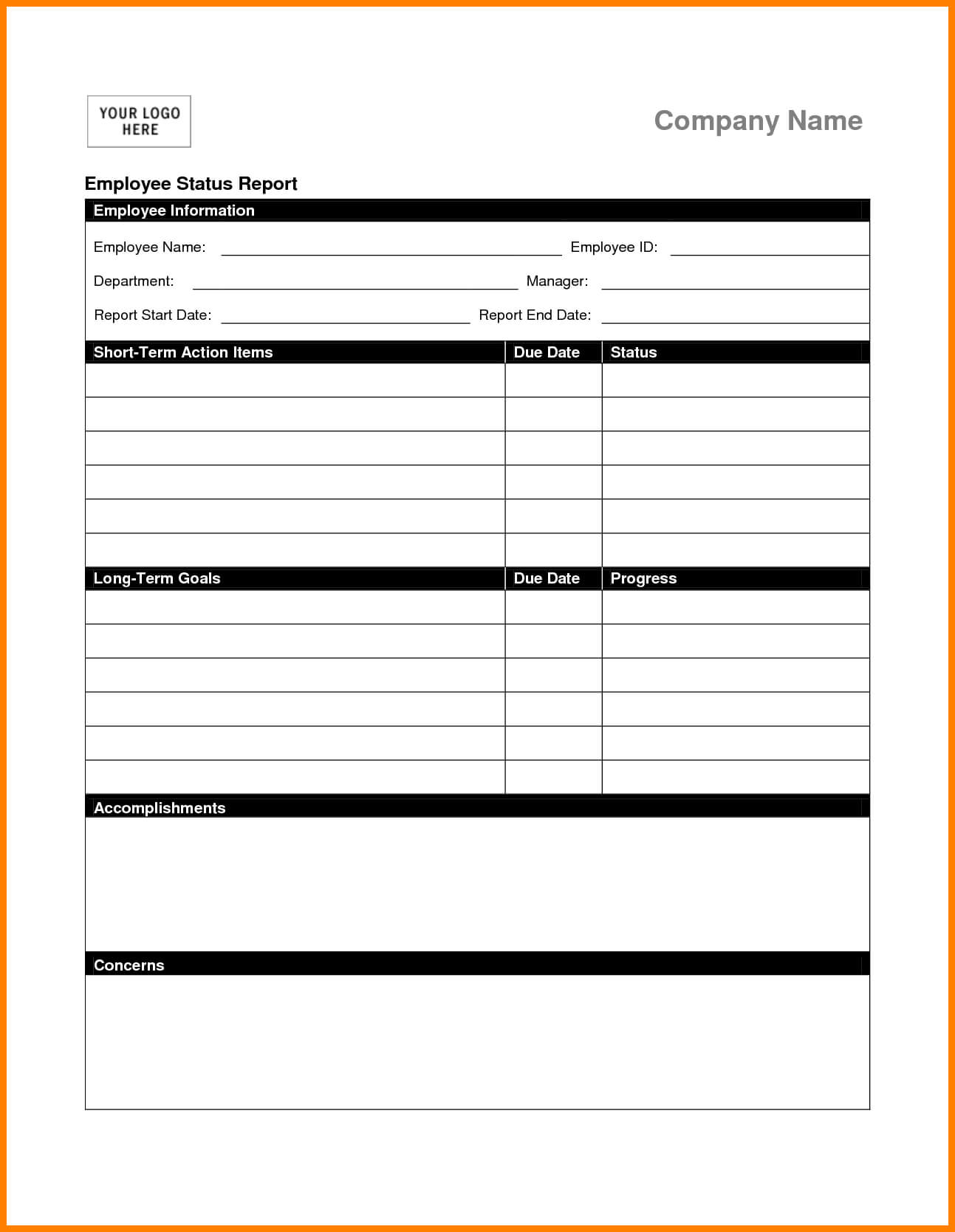 Weekly Status Report Sample Employee Template Venngage Ppt Intended For Qa Weekly Status Report Template