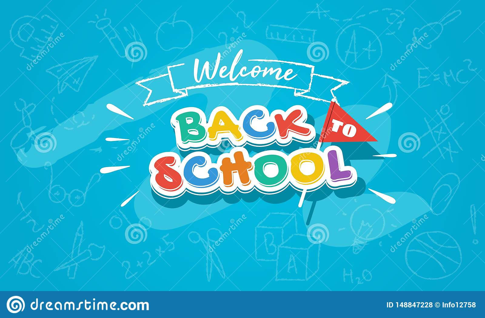 Welcome Back To School Colorful Banner Template For Web In Welcome Banner Template