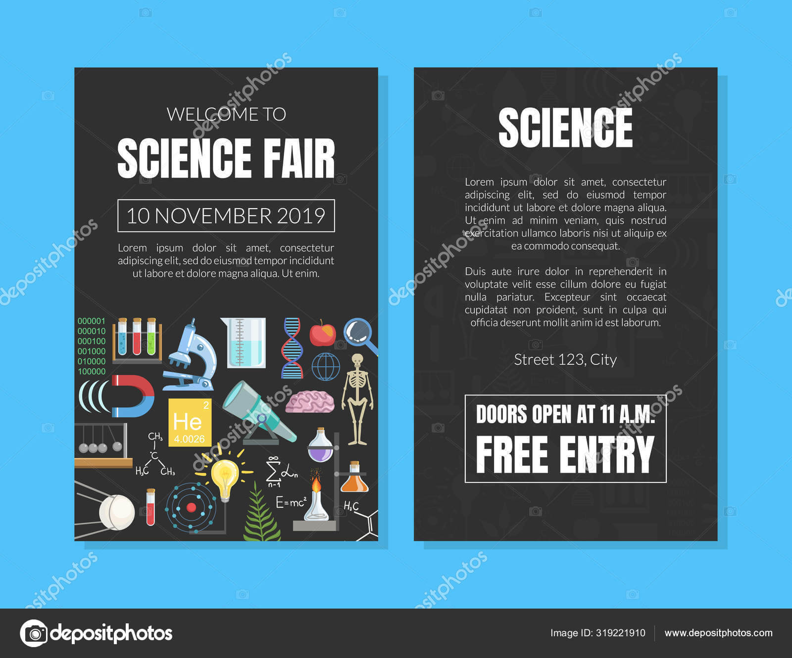 Welcome To Science Fair Invitation Card Template, Scientific With Regard To Science Fair Banner Template