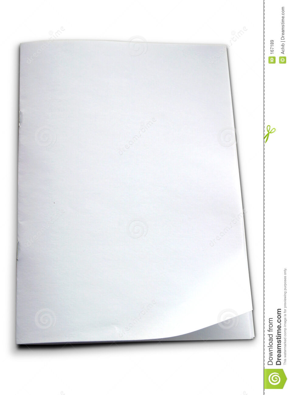White Booklet Template Stock Image. Image Of Booklet, Book Throughout Blank Magazine Template Psd